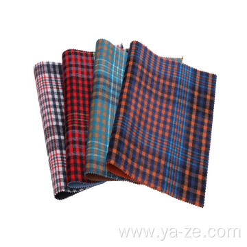 double-faced check fleece woolen coat fabric